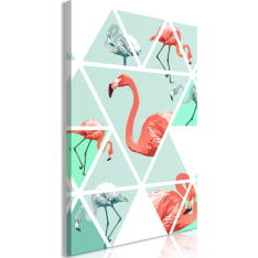 Artgeist Geometric Flamingos  Vertical taulu
