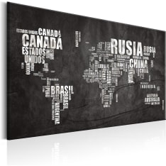 Artgeist World Map: Mundo Negro taulu