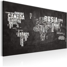 Artgeist World Map: Spanish Geography (Es) taulu
