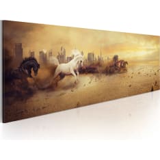 Canvas Print - City of stallions