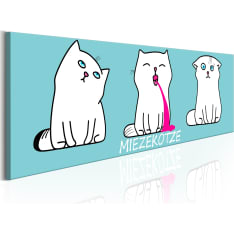 Artgeist Miezekotze: Cat Trio (Blue) taulu