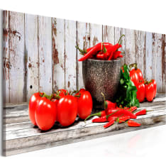 Artgeist Red Vegetables  Wood Narrow taulu