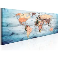 Artgeist World Maps: Sapphire Travels taulu
