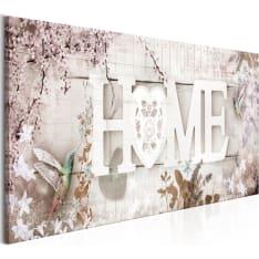 Artgeist Home And Hummingbirds  Beige Narrow taulu