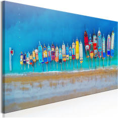 Artgeist Colourful Boats  Narrow taulu