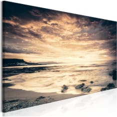 Artgeist Beach In Crete  Narrow Yellow taulu