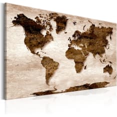 Artgeist World Map: The Brown Earth taulu