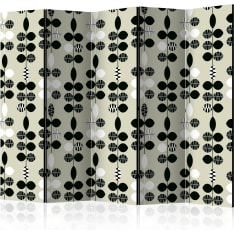 Artgeist Black And White Dots 5-osainen sermi