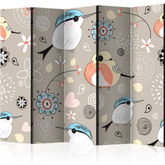 Artgeist Natural Pattern With Birds 5-osainen sermi