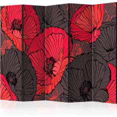 Artgeist Pleated Poppies 5-osainen sermi