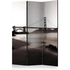 Artgeist San Francisco: Golden Gate Bridge In Black And 3-osainen sermi