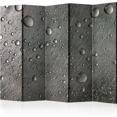 Artgeist Steel Surface With Water Drops 5-osainen sermi