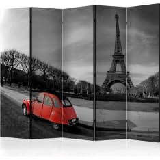 Artgeist Eiffel Tower And Red Car 5-osainen sermi