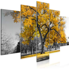 Artgeist Autumn In The Park  Wide Gold taulusetti