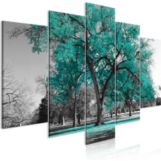 Artgeist Autumn In The Park  Wide Turquoise taulusetti