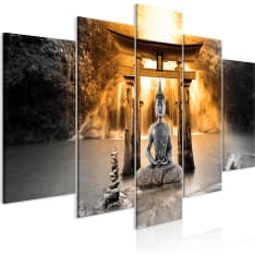 Artgeist Buddha Smile  Wide Orange taulusetti