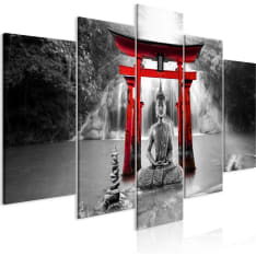 Artgeist Buddha Smile  Wide Red taulusetti
