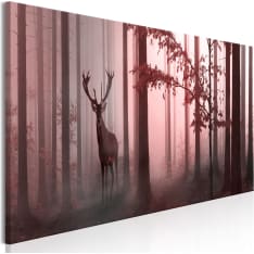 Canvas Print - Morning (1 Part) Narrow Pink