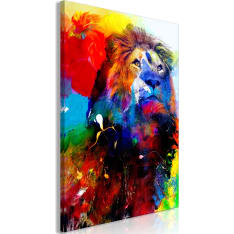 Artgeist Lion And Watercolours  Vertical taulu