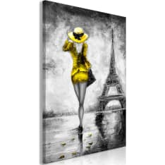 Artgeist Parisian Woman  Vertical Yellow taulu