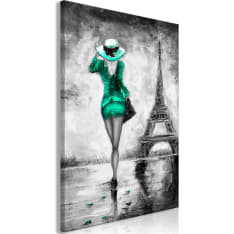 Artgeist Parisian Woman  Vertical Green taulu