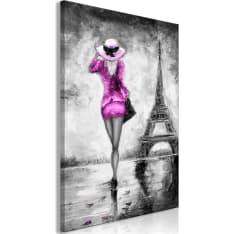 Artgeist Parisian Woman  Vertical Pink taulu