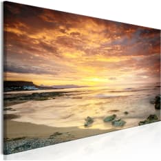 Artgeist Beach In Crete  Narrow Orange taulu