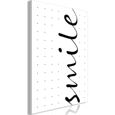 Artgeist Black And White: Smile  Vertical taulu