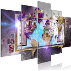 Artgeist Abstract Map  Wide taulusetti