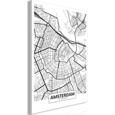 Artgeist Map Of Amsterdam  Vertical taulu