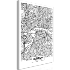 Artgeist Map Of London  Vertical taulu