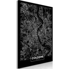Artgeist Dark Map Of Cologne  Vertical taulu