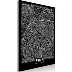 Artgeist Dark Map Of Paris  Vertical taulu