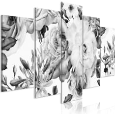 Artgeist Rose Composition  Wide Black And White taulusetti