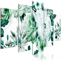 Artgeist Rose Composition  Wide Green taulusetti