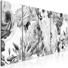 Artgeist Rose Composition  Narrow Black And White taulusetti