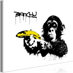 Artgeist Banksy: Monkey With Banana  Wide taulu