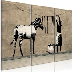 Artgeist Banksy: Washing Zebra On Concrete  taulusetti