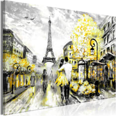 Artgeist Colourful Rendez-Vous  Wide Yellow taulu