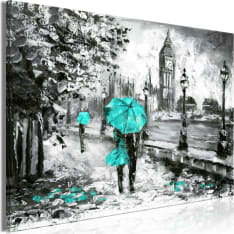 Artgeist Walk In London  Wide Turquoise taulu