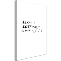 Artgeist Love Code  Vertical taulu