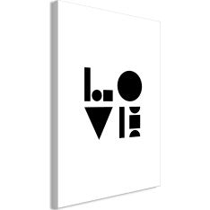 Artgeist Black, White And Love  Vertical taulu