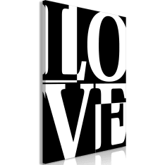 Artgeist Black And White Love  Vertical taulu