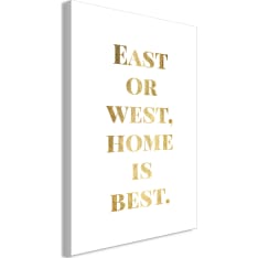 Artgeist Gold Home Is Best  Vertical taulu