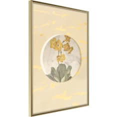 Poster - Flowers and Marble