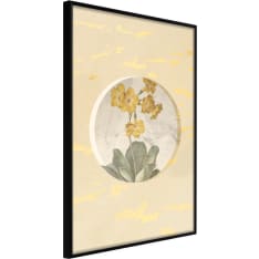 Artgeist Flowers And Marble juliste