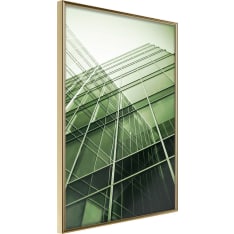 Artgeist Steel And Glass (Green) juliste