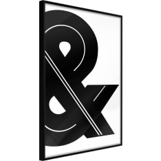 Artgeist Ampersand (Black And White) juliste