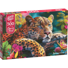 CherryPazzi Reclining Leopard 500p Jigsaw Puzzle