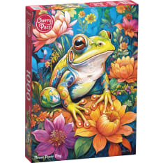 CherryPazzi Flower Power Frog 1000p jigsaw puzzle